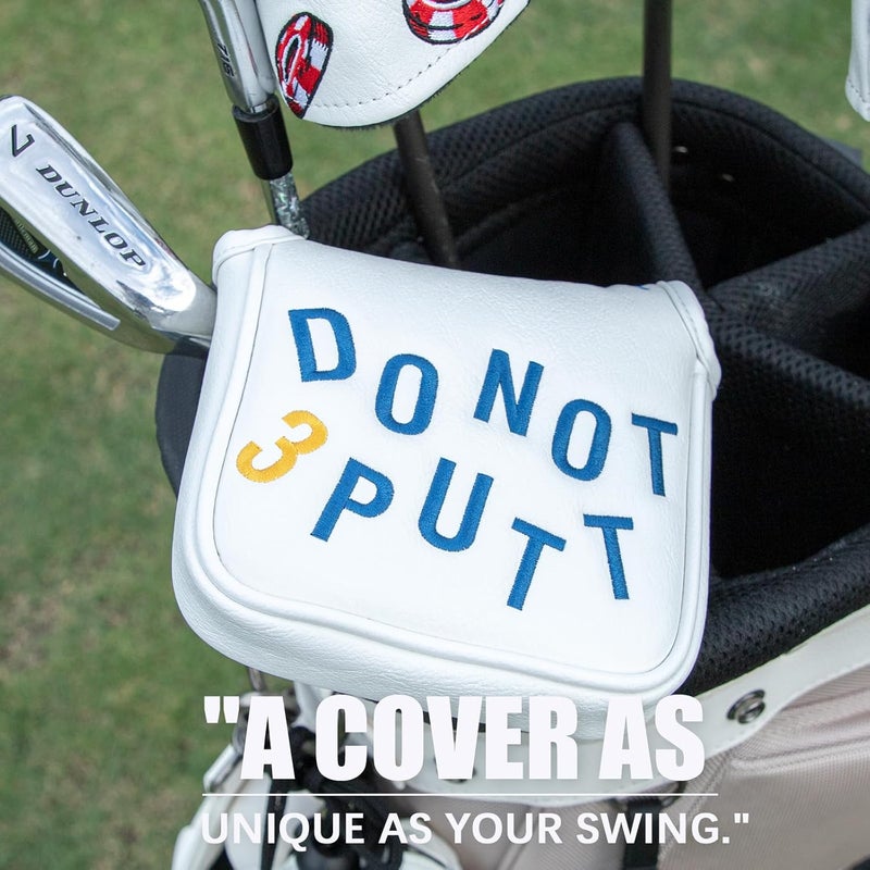 Acebirdie Golf Mallet Putter Cover, Golf Club Cover with Strong Magnetic Closure, PU Leather Waterproof Golf Putter Cover Golf Accessories - Image 2